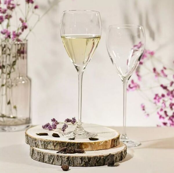 Набор бокалов для белого вина Жемчуг 280 мл. 4 шт, стекло, Krosno - фото 3