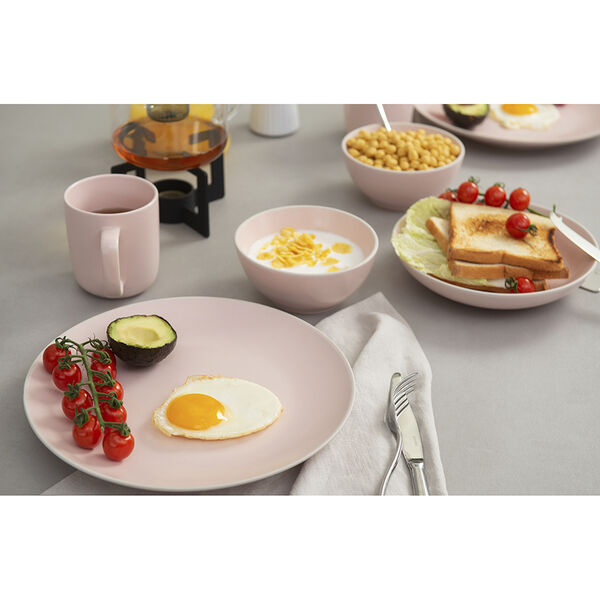 Набор обеденных тарелок Simplicity 26 см, розовые, 2 шт. - фото 4