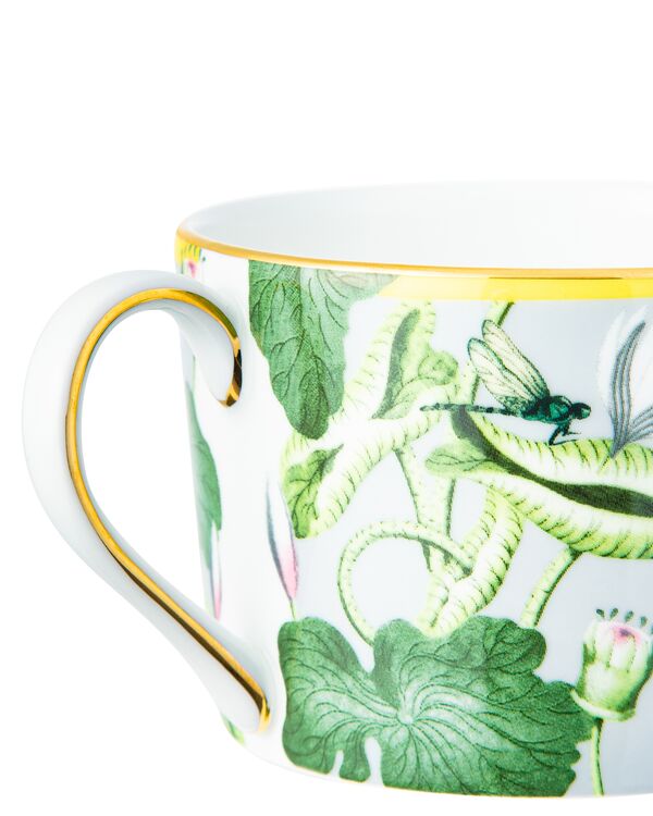 Чашка чайная с блюдцем Wedgwood Вандерласт Водяная лилия 180 мл, фарфор костяной - фото 6