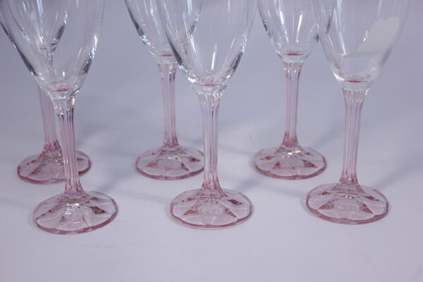 Набор бокалов для шампанского 210 мл 6 шт, Магнолия pink, - фото 3