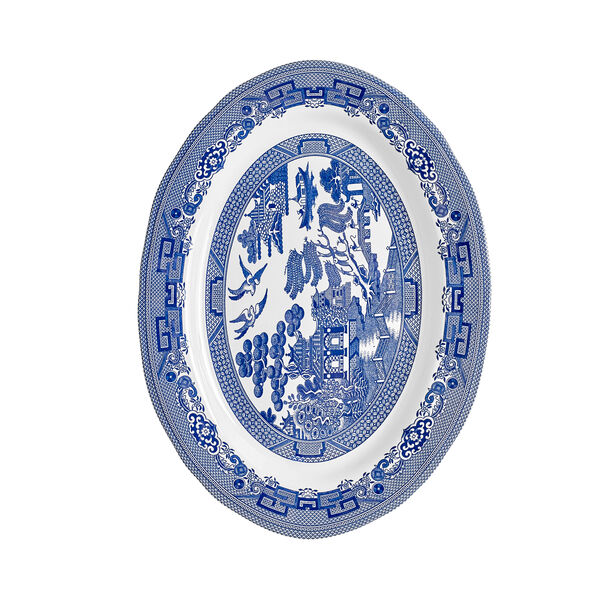 Овальная тарелка 35,5 см, Blue Willow - фото 3