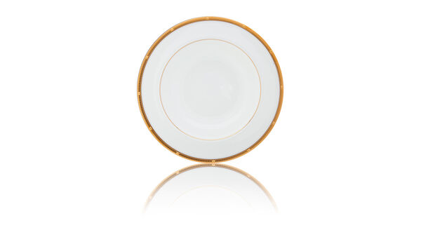 Тарелка суповая Noritake Рочель Золотой кант 21,5 см, фарфор костяной - фото 2