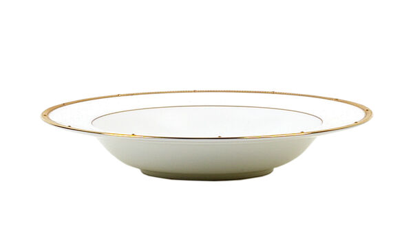Тарелка суповая Noritake Рочель Золотой кант 21,5 см, фарфор костяной - фото 3