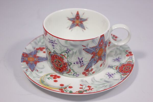 Чашка чайная с блюдцем Mix&Match Home Счастливая Звезда, фарфор - фото 4
