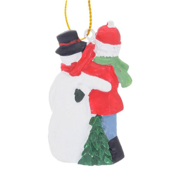 Подвесная фигурка Repast Мальчик со снеговиком 4*1*6 см - фото 2