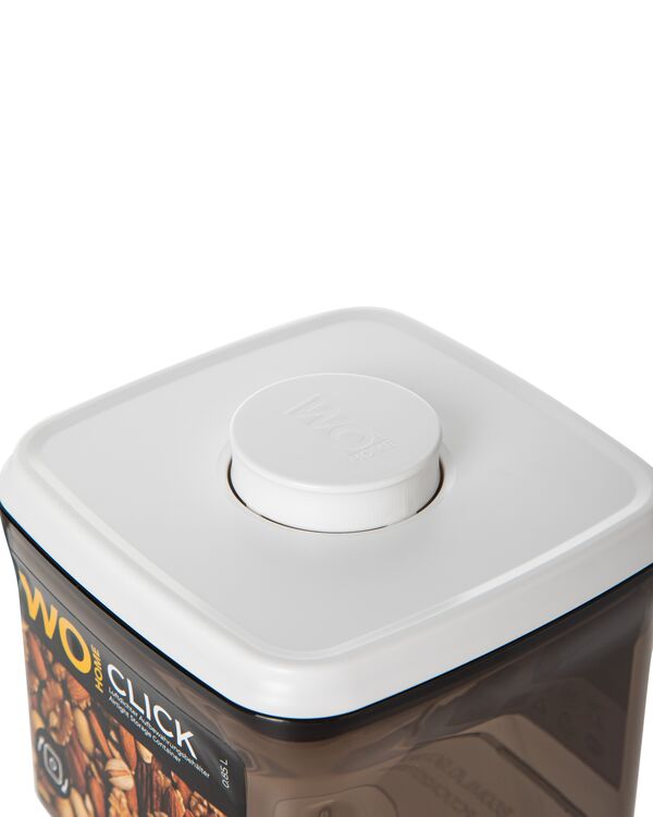 Контейнер 850 мл для сыпучих продуктов с вакуумной крышкой WO HOME CLICK, пластик, коричневый - фото 3