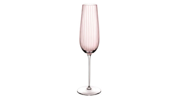 Набор бокалов для шампанского 200 мл, 2 шт Nude Glass Round UP Dusty Rose - фото 2