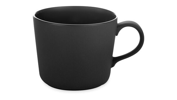 Чашка чайная с блюдцем Narumi 220 мл, черная матовая - фото 2