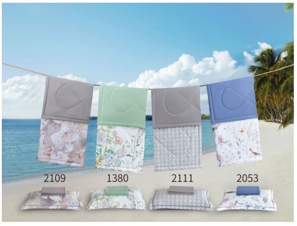 Комплект с летним одеялом из египетского хлопка Premium 200х220 см, простыня 240х260 см с навлочками 50х70-2 шт. - фото 3