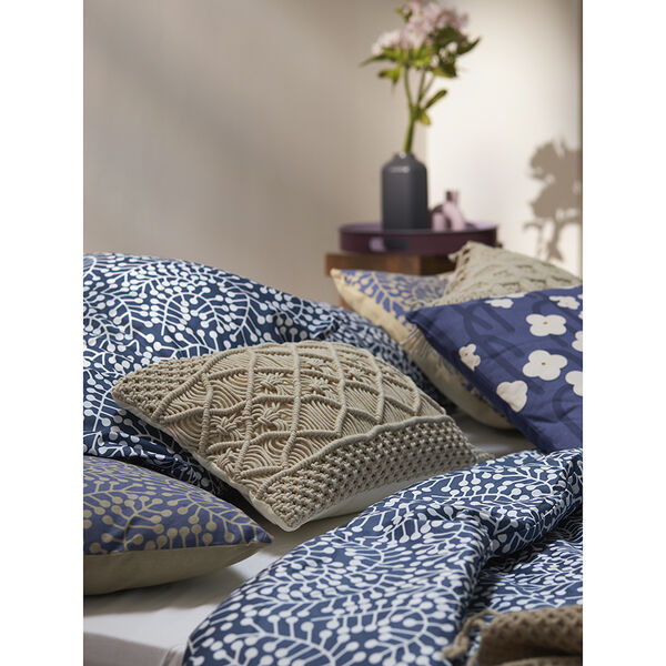 Евро - Комплект постельного белья, 200х220 см темно-синего цвета с принтом Спелая смородина , Tkano Scandinavian touch - фото 8