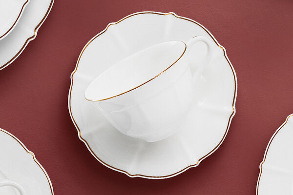 Чашка чайная с блюдцем Лотос, 0,25 л, Anna Lafarg Emily - фото 2