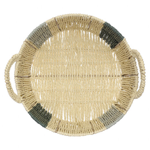 Корзина плетеная круглая Bodhran Sage из коллекции Ethnic, размер L - фото 2