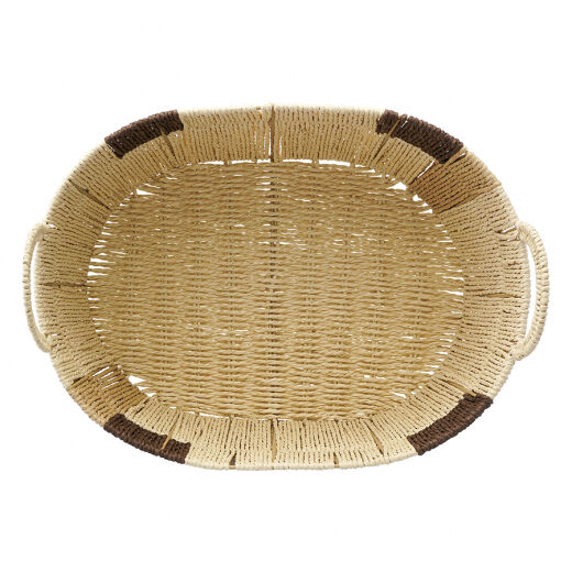 Корзина плетеная овальная Bodhran Chocolate из коллекции Ethnic, размер L - фото 4