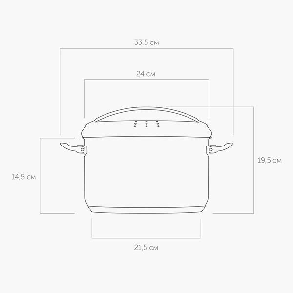 Кастрюля со стеклянной крышкой, 24 см/6 л, NADOBA, серия TESLA - фото 3