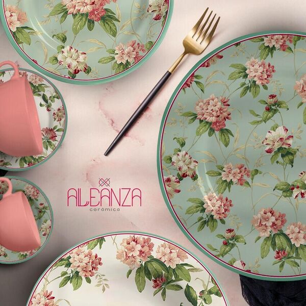 Набор столовой посуды Sweet Vintage, 4 персоны, 20 предметов, Alleanza Ceramica - фото 7