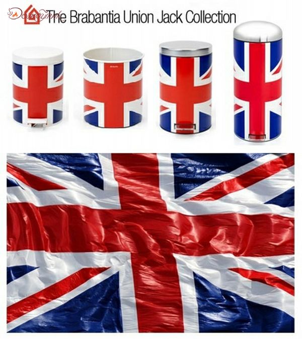 Контейнер для мусора с педалью "Union Jack", 5 л - фото 4