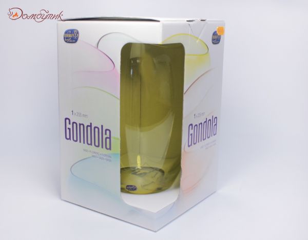 Ваза "Гондола" 25,5 см (желтая) - фото 9