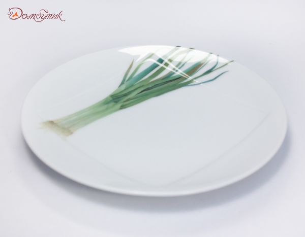 Тарелка закусочная "Овощной букет. Зеленый лук" 16 см - фото 4