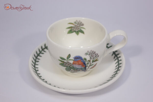 Чашка чайная с блюдцем Portmeirion Ботанический сад.Птицы.Лазурная птица 200 мл - фото 3