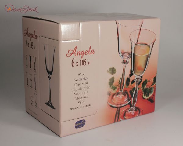 Бокалы для вина "Анжела" 185 мл, 6 шт. - фото 7
