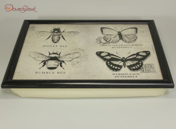 Поднос с подушкой "Бабочки и пчелы" - фото 3