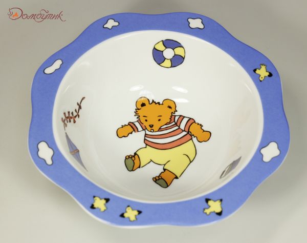 Детский набор посуды "Мишка-моряк" (4 предмета) - фото 4