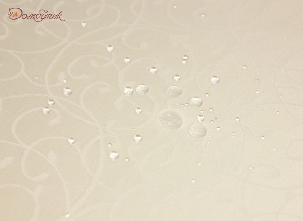 Скатерть овальная "Завитки Шампань" 150х180 см, водоотталкивающая - фото 5