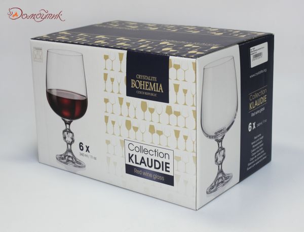 Бокалы для вина "Клаудиа" 340 мл, 6 шт. - фото 6