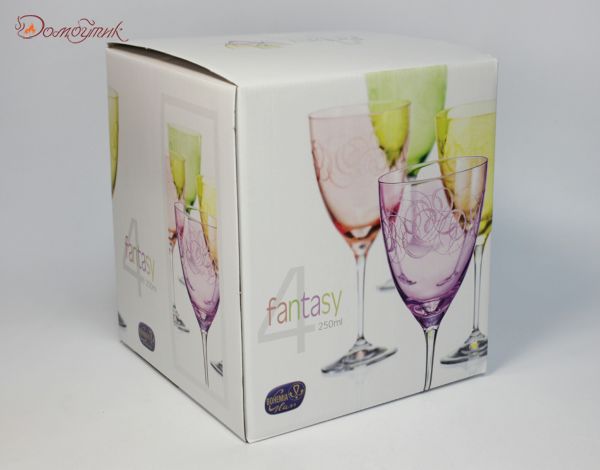 Бокалы для вина "Kate Colours. Fantasy" 250 мл, 4 шт. - фото 7