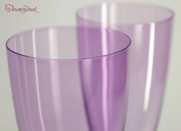 Бокалы для шампанского "Kate Colours" фиолетовые, 220 мл, 2 шт. - фото 3