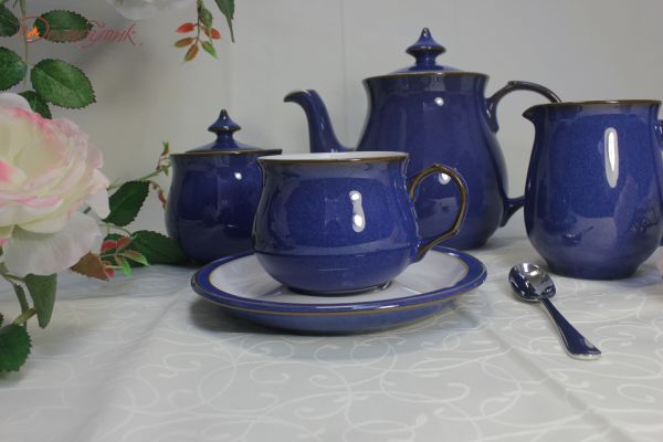Блюдце чайное "Императорский синий" 15,5 см - фото 2