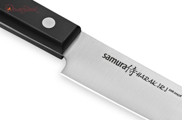 Нож кухонный "Samura HARAKIRI" для нарезки 196 мм, корроз.-стойкая сталь, ABS пластик - фото 3