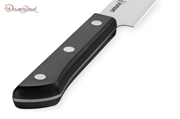 Нож кухонный "Samura HARAKIRI" для нарезки 196 мм, корроз.-стойкая сталь, ABS пластик - фото 4