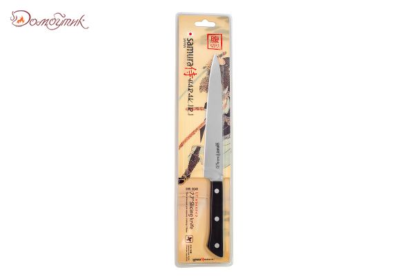 Нож кухонный "Samura HARAKIRI" для нарезки 196 мм, корроз.-стойкая сталь, ABS пластик - фото 6