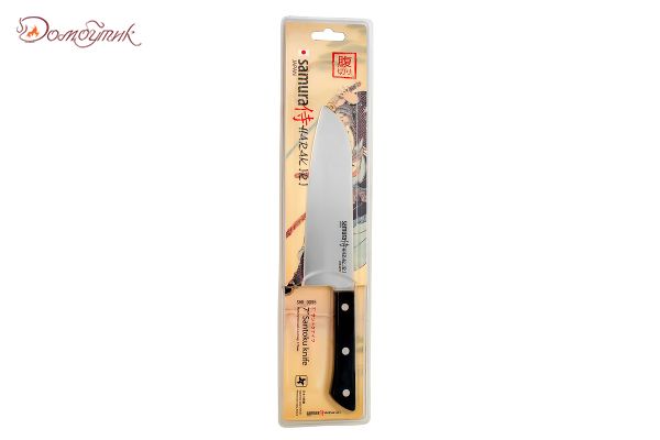Нож кухонный "Samura HARAKIRI" Сантоку 175 мм, корроз.-стойкая сталь, ABS пластик - фото 6