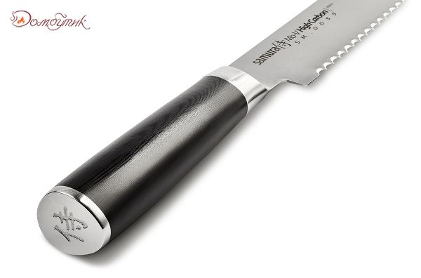 Нож кухонный "Samura Mo-V" для хлеба 230 мм, G-10 - фото 3
