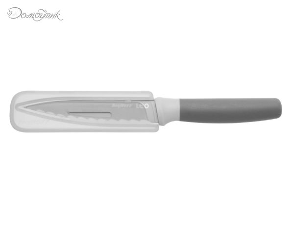 Нож универсальный зазубренный 11,5 см (серый) - фото 2