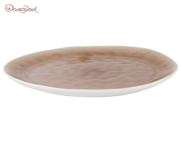 Тарелка овальная большая Artisan (Пыльно-розовый), 33х29см - фото 3