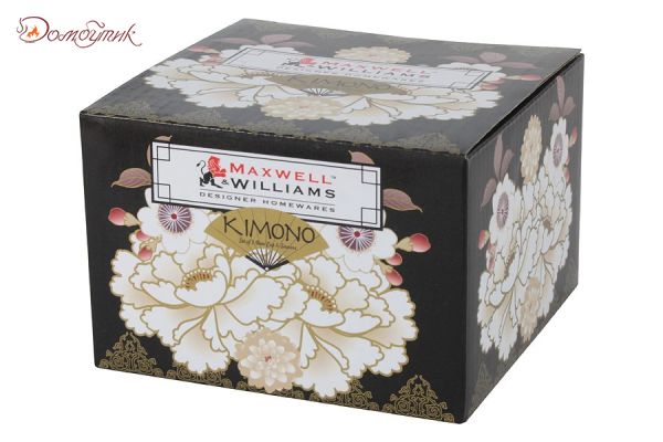 Набор: 2 кофейные чашки с блюдцами Кимоно (черный)  в подарочной упаковке, 100мл - фото 2