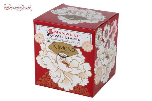 Чашка с блюдцем Кимоно (красный) в подарочной упаковке, 250мл - фото 2