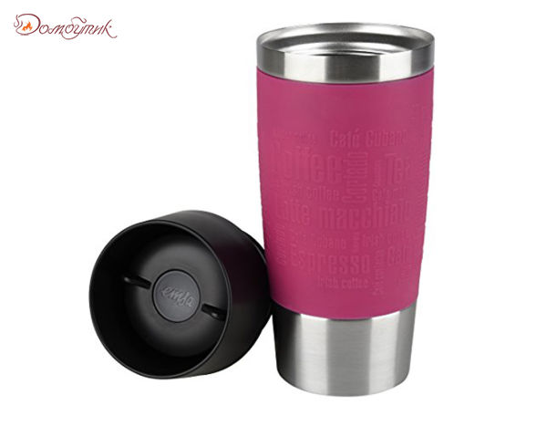 Термокружка TRAVEL MUG 0.36л розовая - фото 2