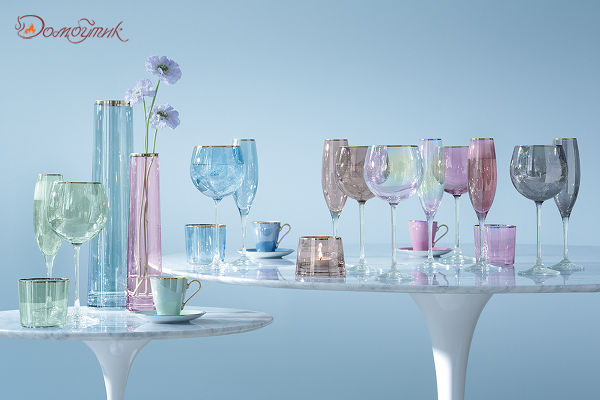 Набор из 2 бокалов-флейт для шампанского Sorbet 225 мл розовый - фото 3