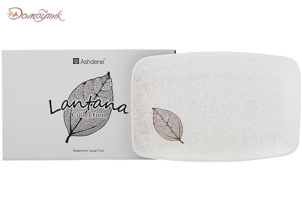 Поднос прямоугольный" Lantana White Stone", 34х22х4см, ASHDENE  - фото 2