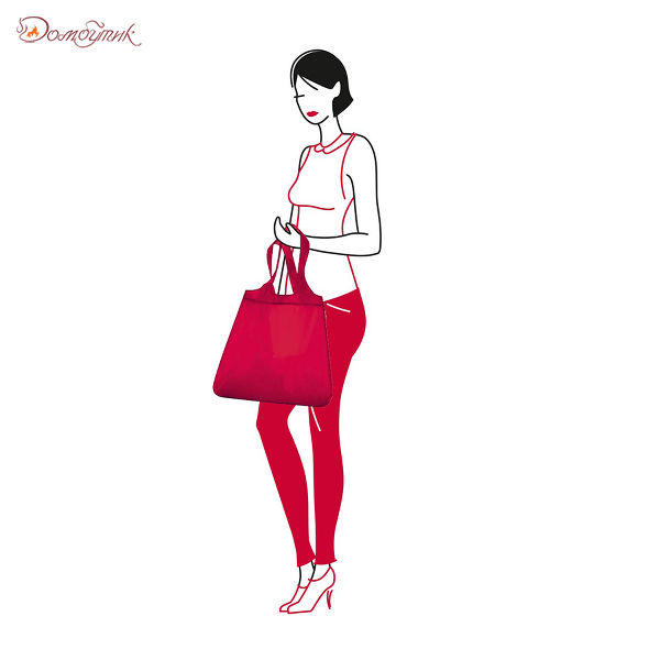 Сумка Mini maxi shopper red - фото 4