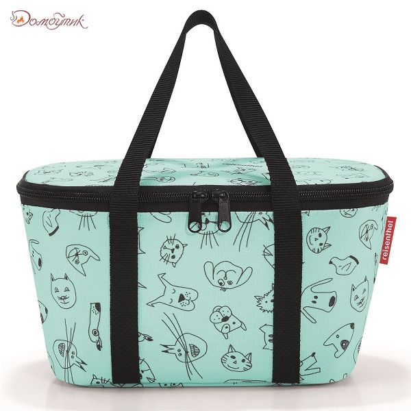 Термосумка детская Coolerbag XS cats and dogs mint - фото 2