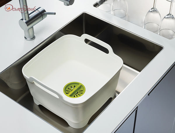 Контейнер для мытья посуды Wash&amp;Drain™ серый - фото 4