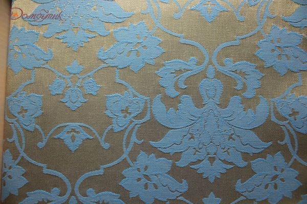 Скатерть овальная "Версаль-Жаккард-атлас. Лазурный", 150x180 см,водоотталкивающая - фото 3