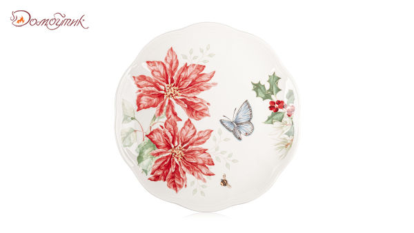 Набор  "Пуансеттия, амарилис, жасмин.Бабочки на лугу" на 6 персон (18 предметов),  Lenox - фото 6