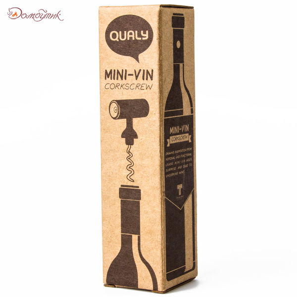 Штопор для бутылок черный Mini Vin - фото 6