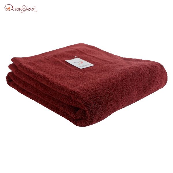 Полотенце банное бордового цвета Essential, 90х150 см, Tkano - фото 7